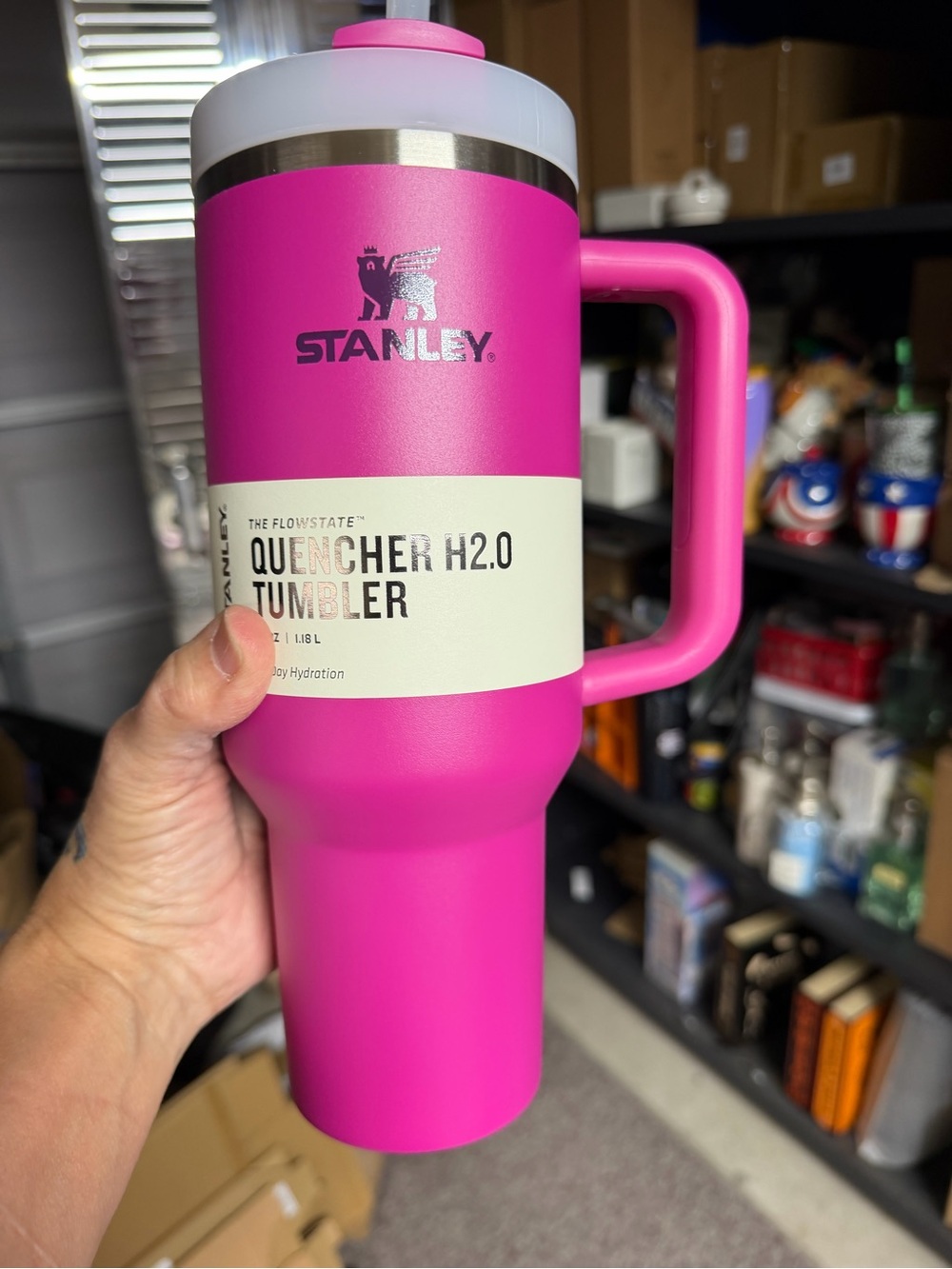 Stanley Fuchsia Insulated Quencher Tumbler with Handle